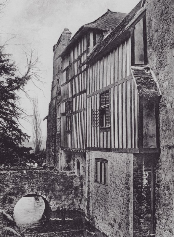 Ightham Mote (s/hvitt bilde) av Charles Essenhigh Corke