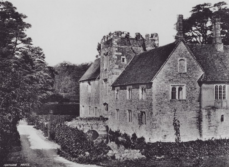 Ightham Mote (s/hvitt bilde) av Charles Essenhigh Corke