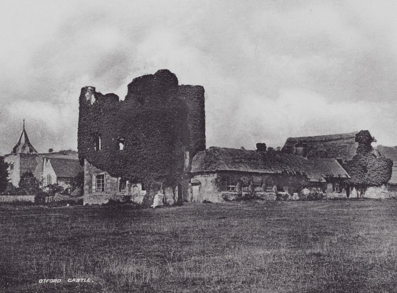 Otford Castle (s/hvitt bilde) av Charles Essenhigh Corke