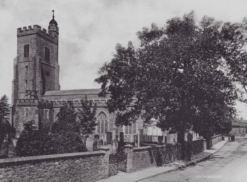 Sevenoaks: St Nicholas (s/hv-bilde) av Charles Essenhigh Corke