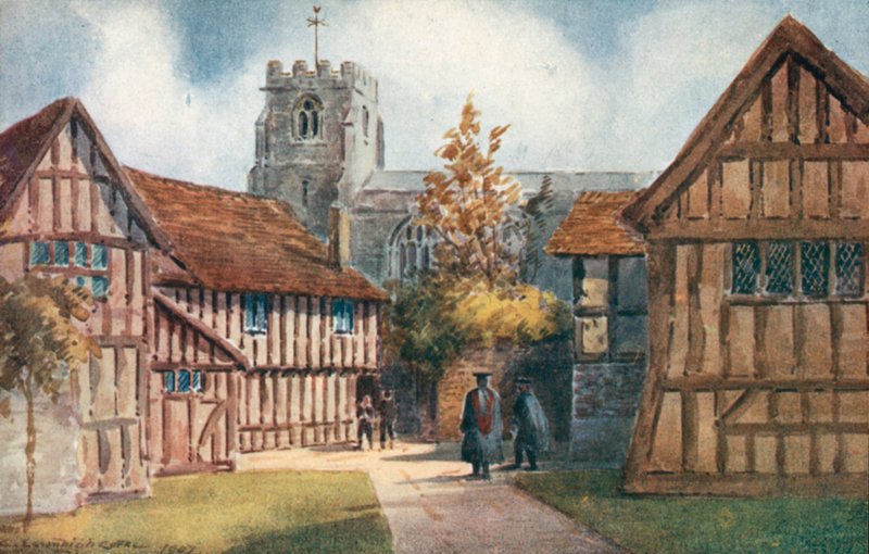 The Old Pedagogues House, Stratford-on-Avon av Charles Essenhigh Corke