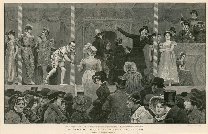 Bartholomew Fair, London: Et gammeldags show for åtti år siden av Charles Green