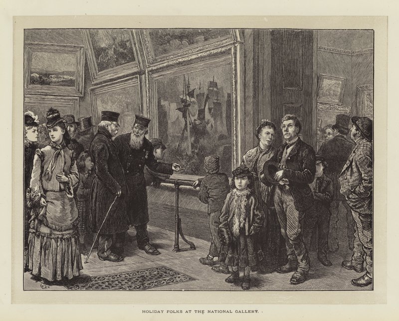 Feriefolk på Nasjonalgalleriet av Charles Green