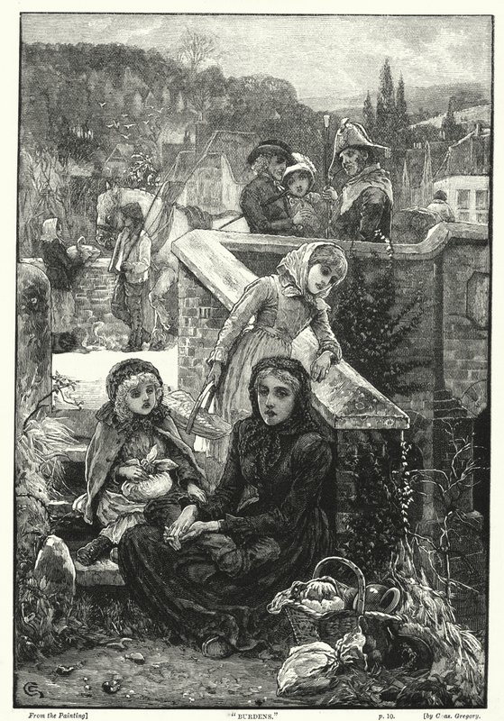 "Burdens" (gravering) av Charles Gregory
