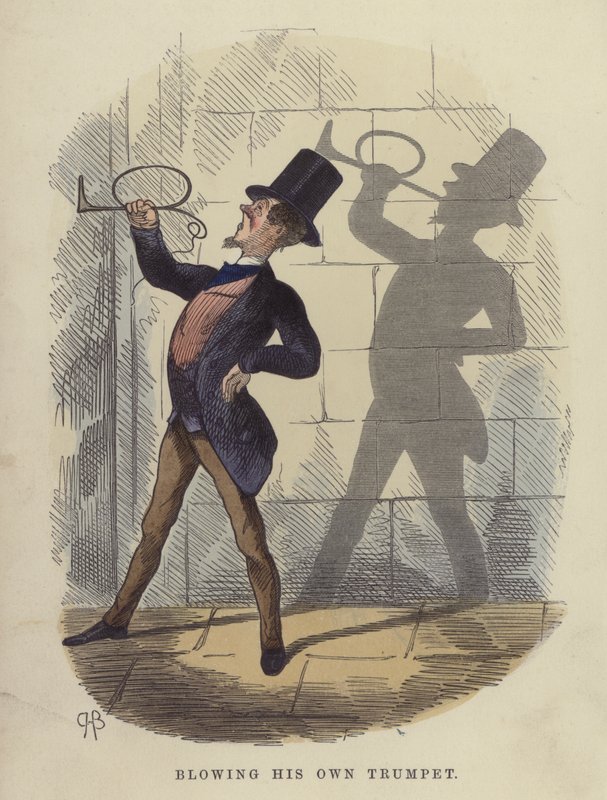 Blåser sin egen trompet av Charles Henry Bennett