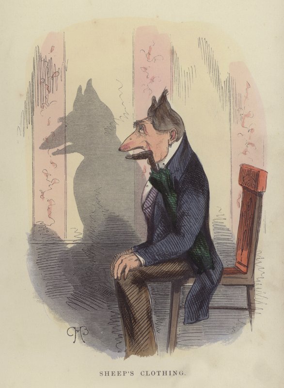 Saueklær (farget gravering) av Charles Henry Bennett
