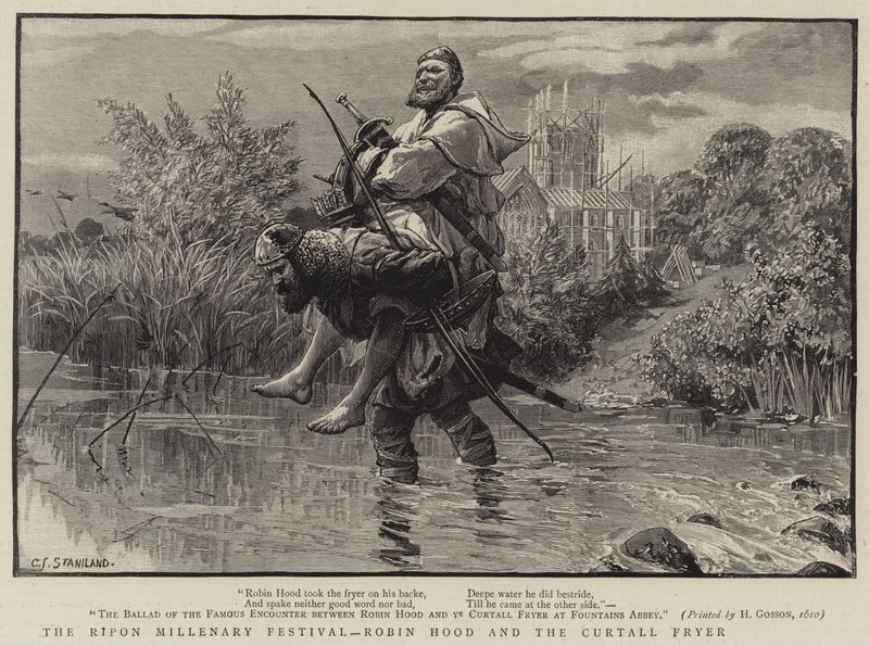 Ripon Millenary Festival, Robin Hood og Curtall Fryer av Charles J. Staniland