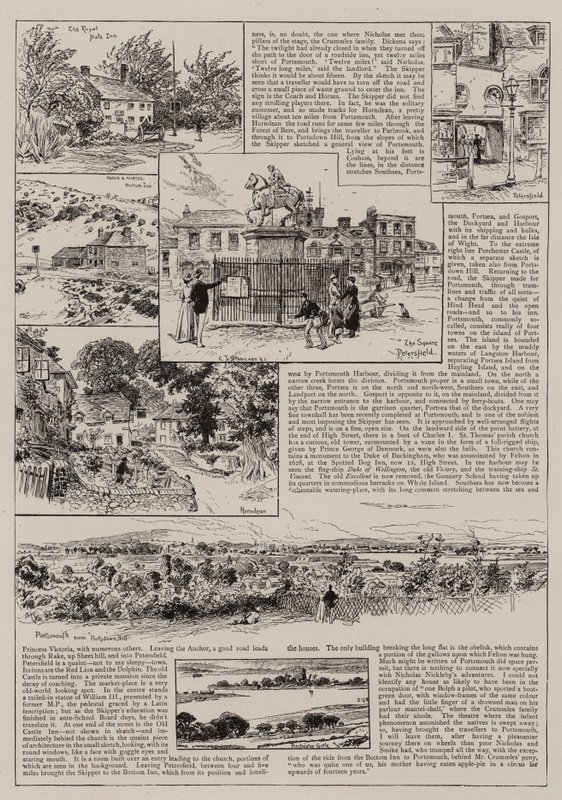 Til Portsmouth med Nicholas Nickleby og Smike av Charles J. Staniland