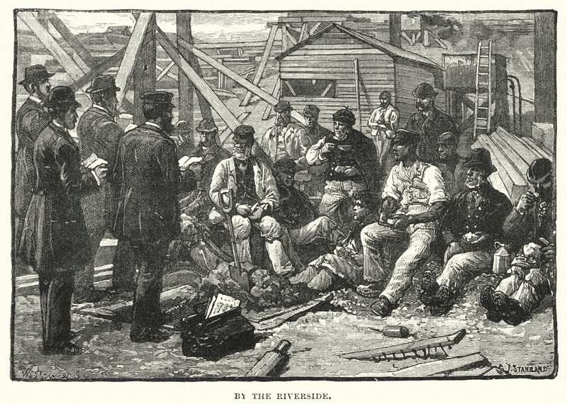 Ved elvebredden av after Charles J. Staniland