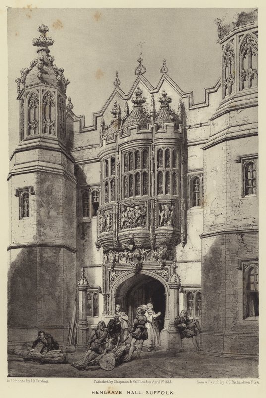Hengrave Hall, Suffolk av Charles James Richardson