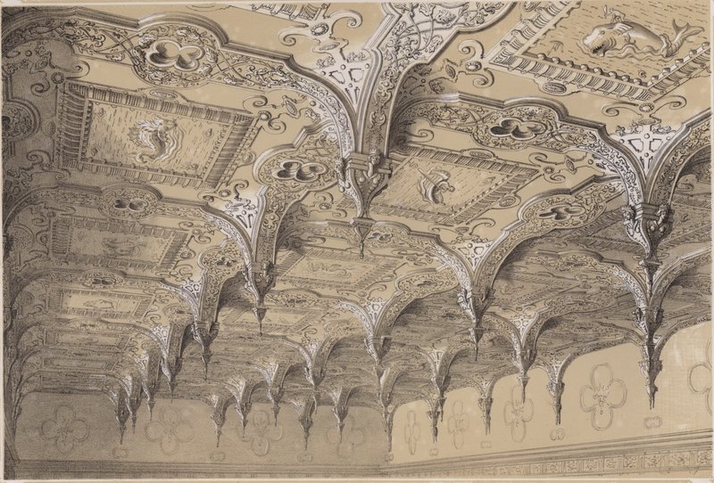 Salongens tak, Audley End av Charles James Richardson