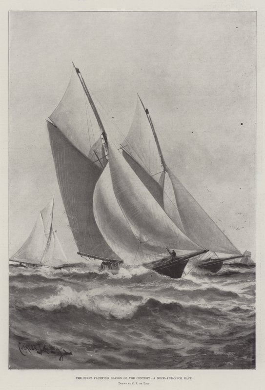 Århundrets første yachtsesong, et hals-og-hals-kappløp av Charles John de Lacy