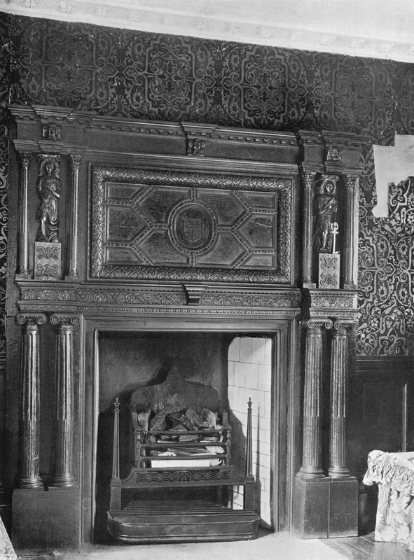 Et Mantel-stykke fra 1953: Gammelt håndlaget flokkpapir av Charles Latham