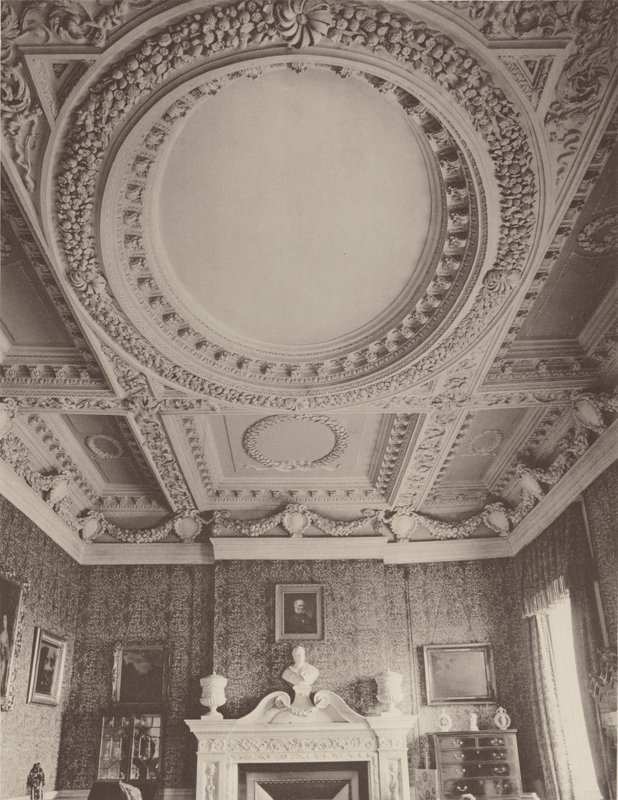 Coleshill, Berkshire, interiøret i salongen av Charles Latham