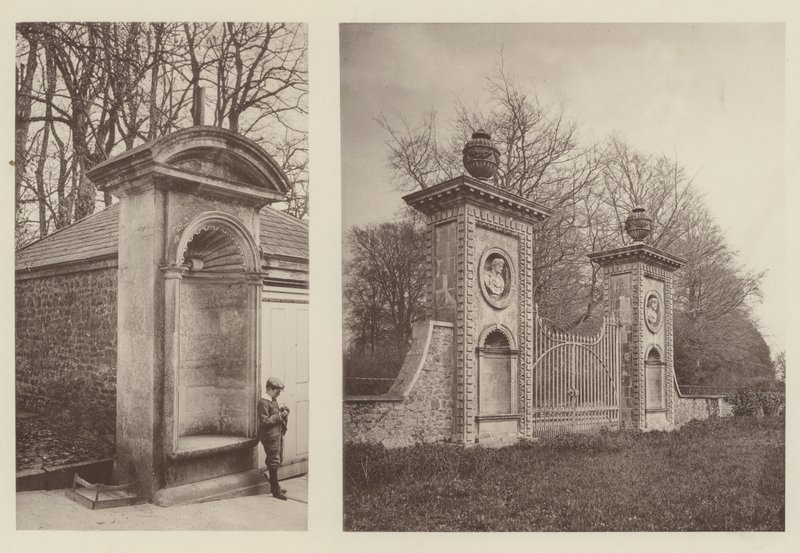 Coleshill, Berkshire, en alkove, inngangsport ved bakinngangen av Charles Latham