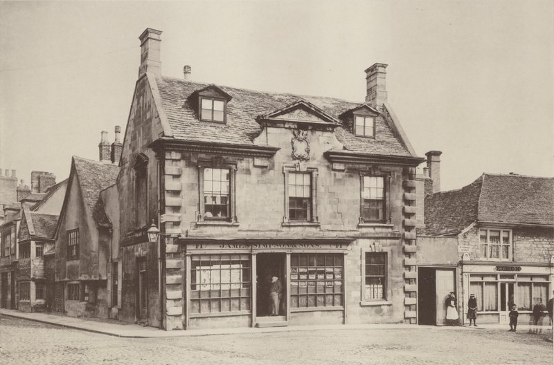 Hus på Stamford, Lincolnshire, Market Place av Charles Latham