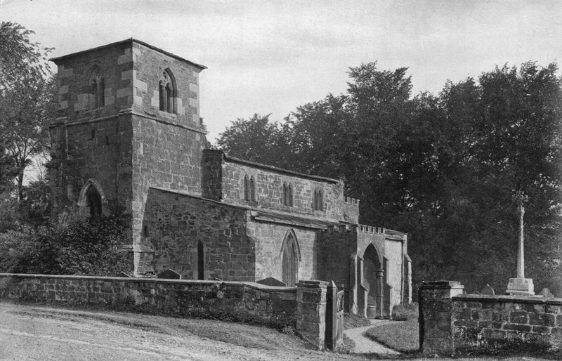 Gamle Ragdale kirke av Charles Latham