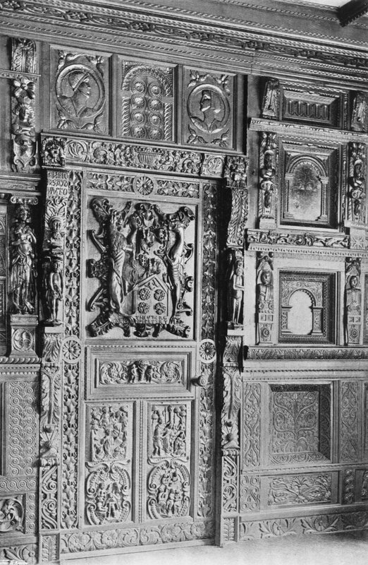 Paneling i Smithills Halls, Lancs av Charles Latham