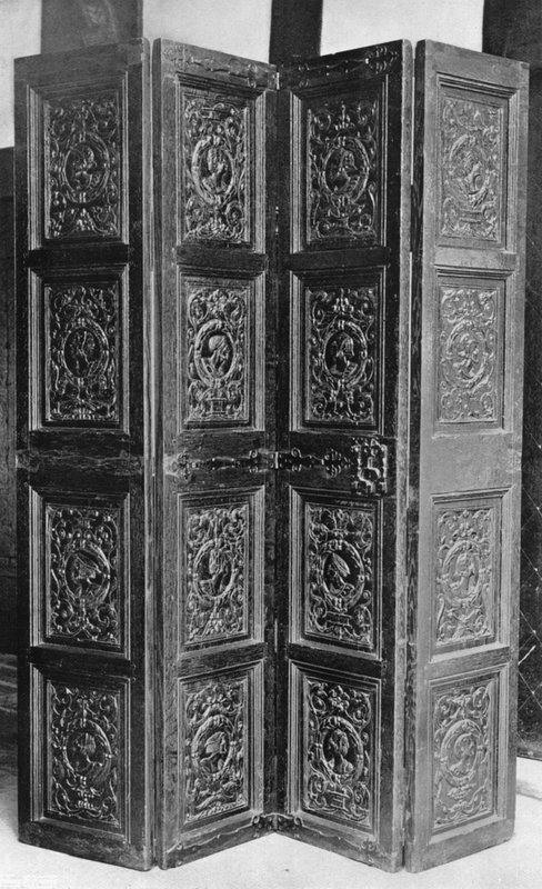 Skjerm i Speke Hall, Lancs av Charles Latham