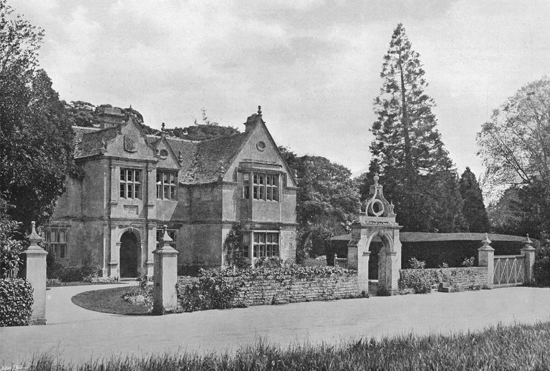 Stibbington Hall fra vest av Charles Latham