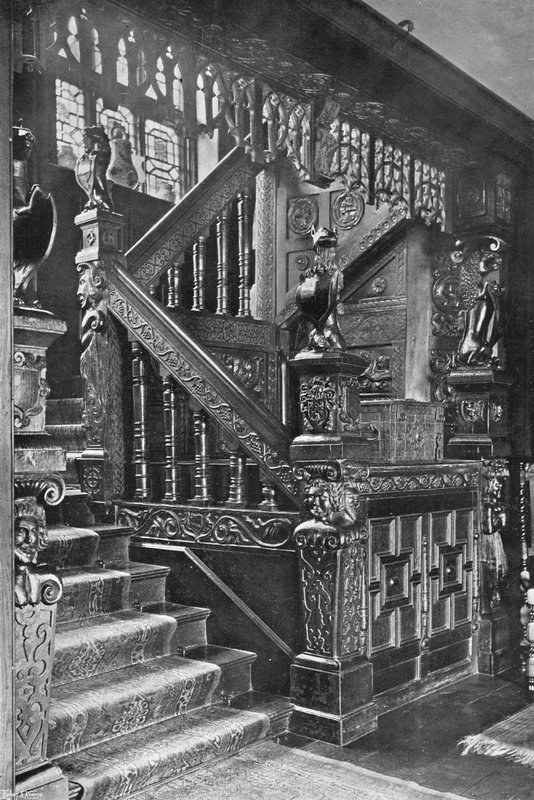 The Carved Stairway, 1628 av Charles Latham