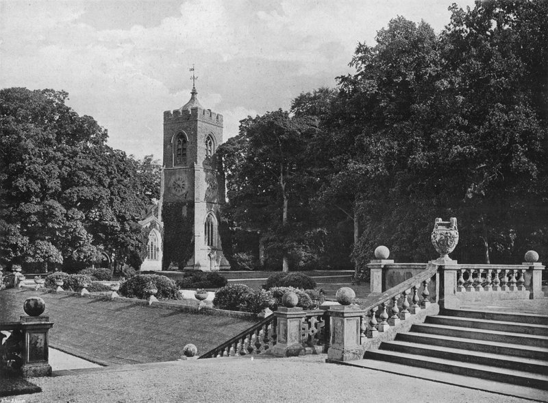 Kirken ved Castle Ashby av Charles Latham
