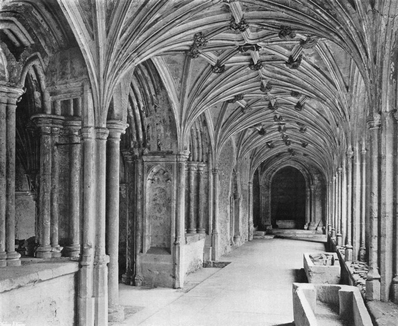East Cloister ved Laycock Abbey, Wilts av Charles Latham