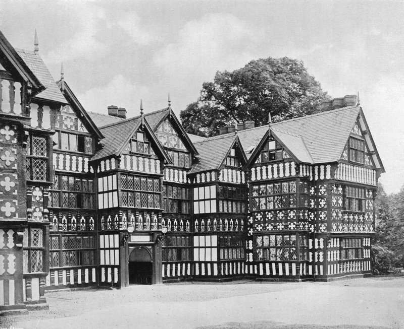 East Wing, Park Hall (ødelagt av brann i 1918), Oswestry, Shropshire av Charles Latham