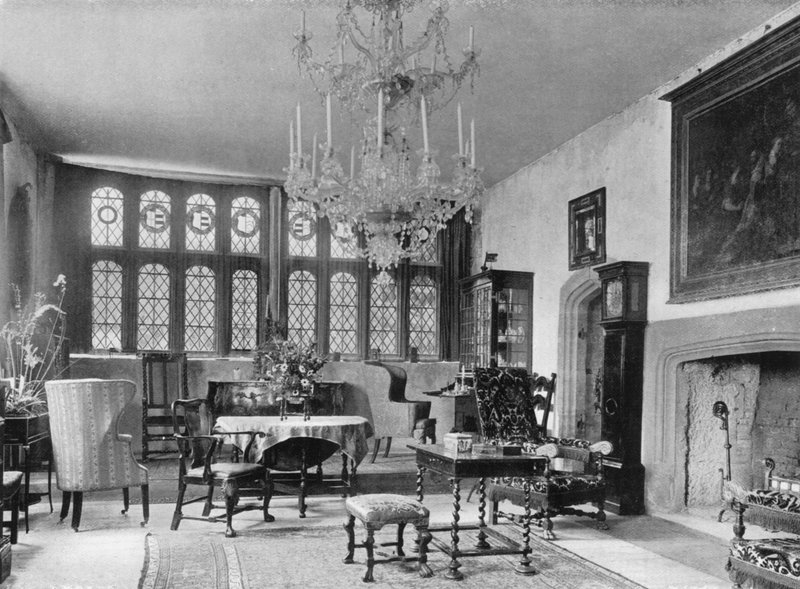 The Great Parlor (s/hvitt bilde) av Charles Latham