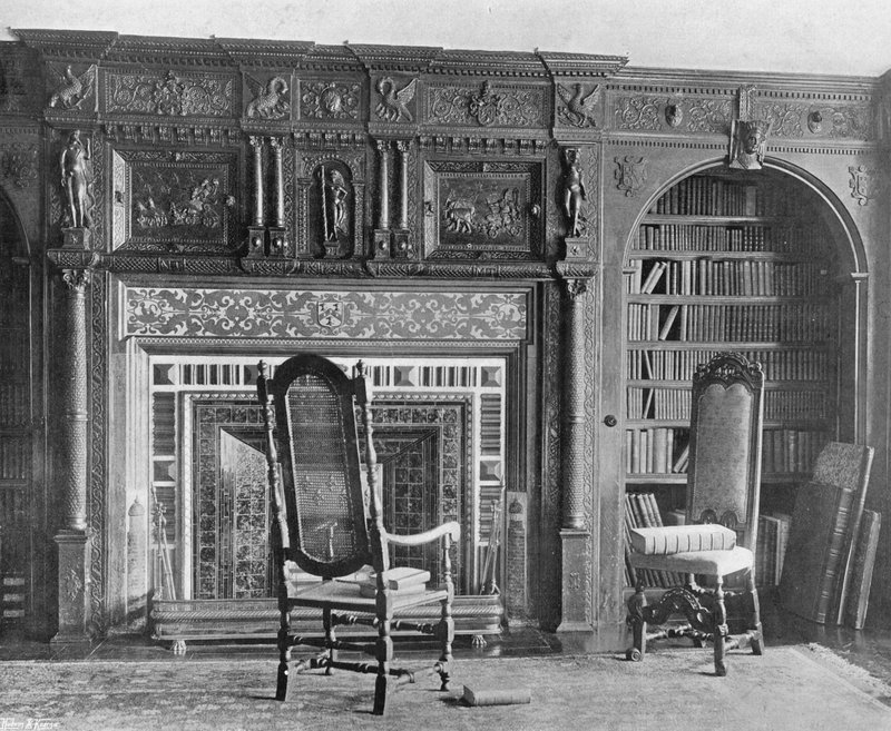 Nordenden av biblioteket av Charles Latham