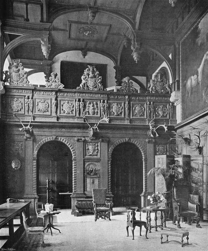 Skjermen og galleriet i salen av Charles Latham