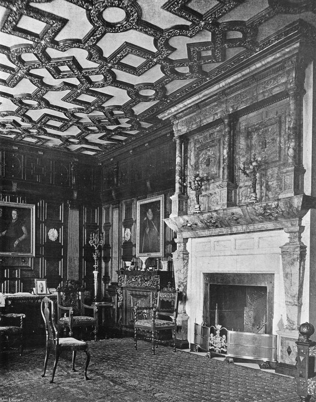 The Summer Drawing Room (s/hvitt bilde) av Charles Latham