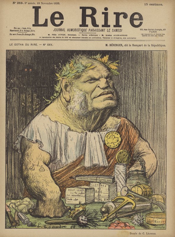 Berenger, illustrasjon for Le Rire av Charles Leandre