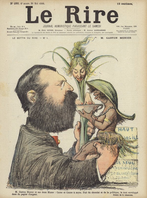 Gaston Menier, illustrasjon for Le Rire av Charles Leandre