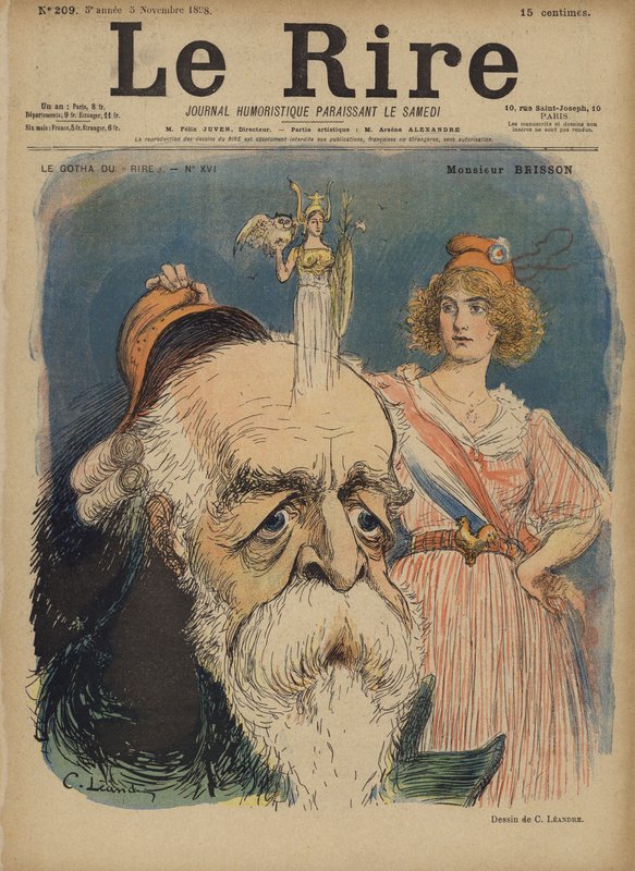 Henri Brisson, illustrasjon for Le Rire av Charles Leandre