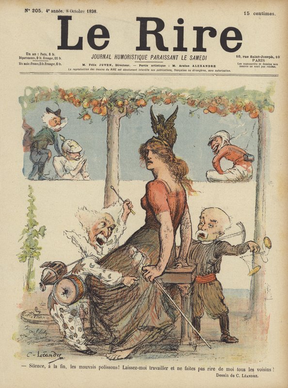 Illustrasjon for Le Rire av Charles Leandre