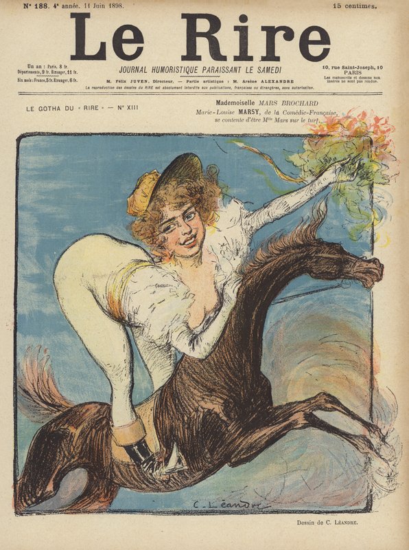 Illustrasjon for Le Rire av Charles Leandre