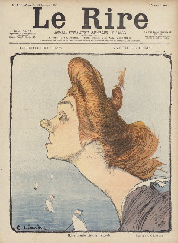 Illustrasjon for Le Rire av Charles Leandre
