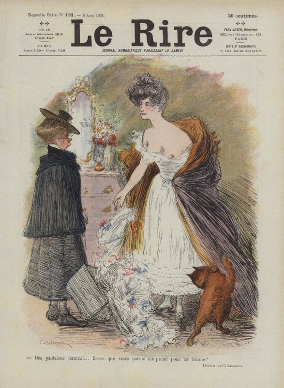 Illustrasjon for Le Rire av Charles Leandre