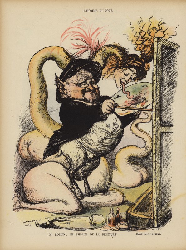 Illustrasjon for Le Rire av Charles Leandre
