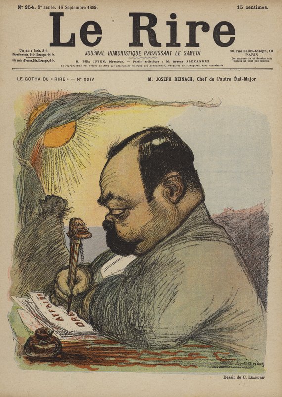 Joseph Reinach, illustrasjon for Le Rire av Charles Leandre