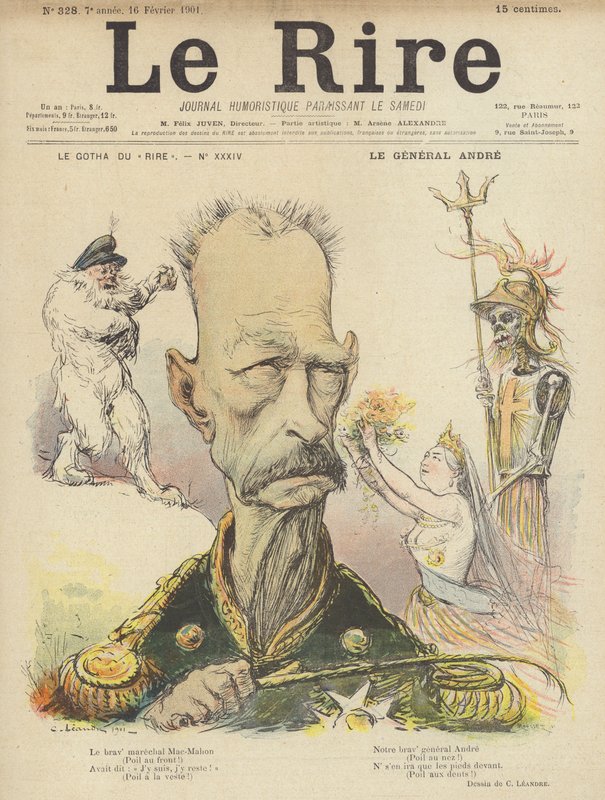 General Andre, Illustrasjon for Le Rire av Charles Leandre