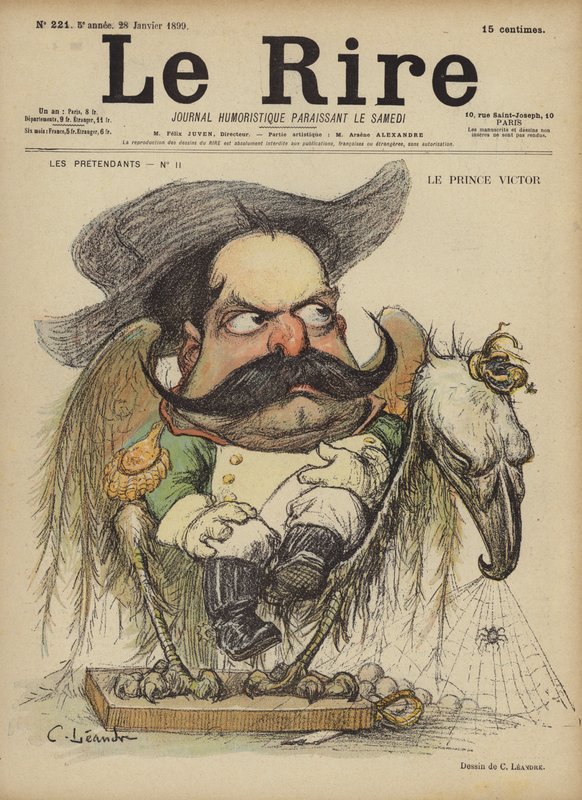 Prins Victor, illustrasjon for Le Rire av Charles Leandre