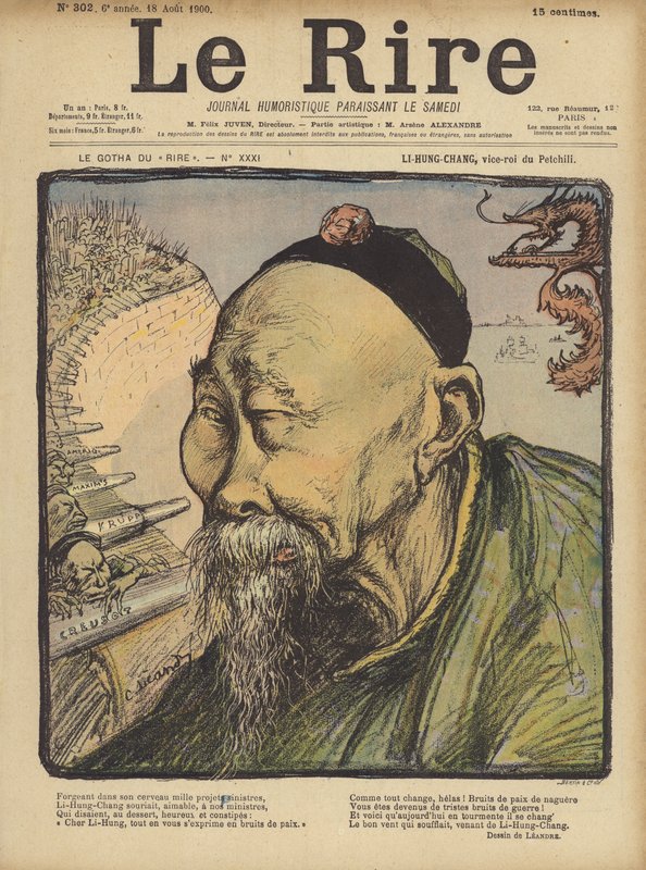 Li Hung Chang, illustrasjon for Le Rire av Charles Leandre