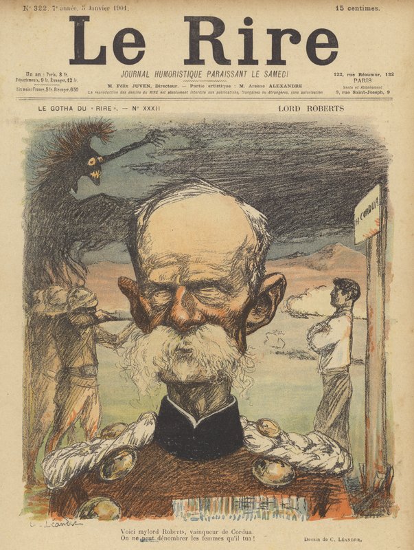 Lord Roberts, illustrasjon for Le Rire av Charles Leandre