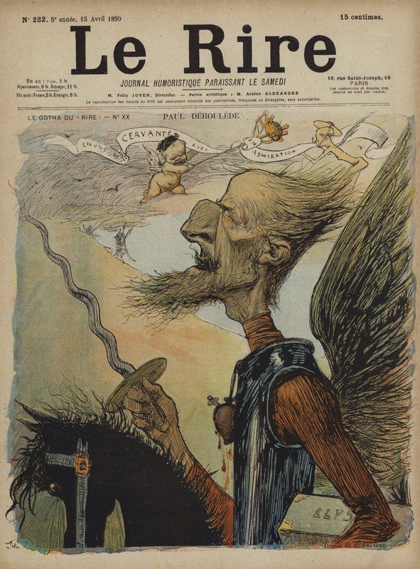 Paul Deroulede, illustrasjon for Le Rire av Charles Leandre