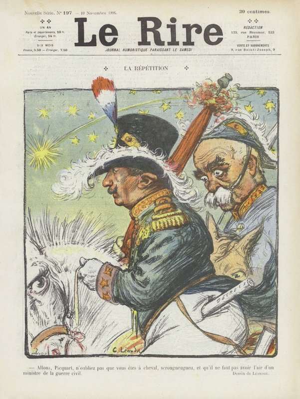 Gjentakelse. Illustrasjon for Le Rire av Charles Leandre