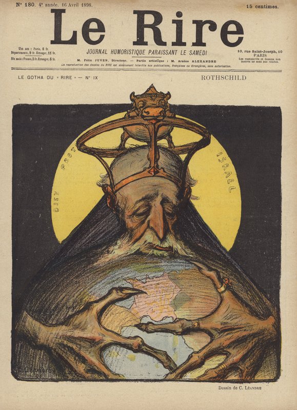 Rothschild, illustrasjon for Le Rire av Charles Leandre