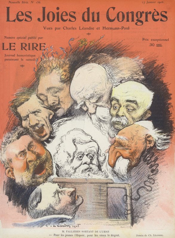 Kongressens gleder. Illustrasjon for Le Rire av Charles Leandre