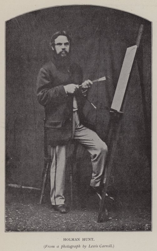 Holman Hunt (s/hvitt bilde) av Charles Lutwidge Dodgson